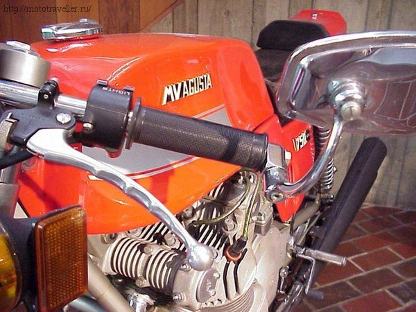 Руль и зеркало мотоцикла mv agusta 750 sport america