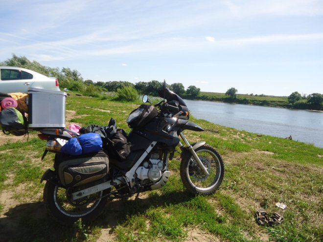 Мотоцикл BMW F650GS на Оке